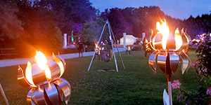Le divertissement au rendez-vous avec ces installations de feu. 