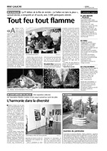 Article de journal sur l'Arche-en-Sel