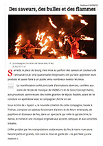 Les spectacles de feu joués dans le patrimoine plaisent beaucoup.